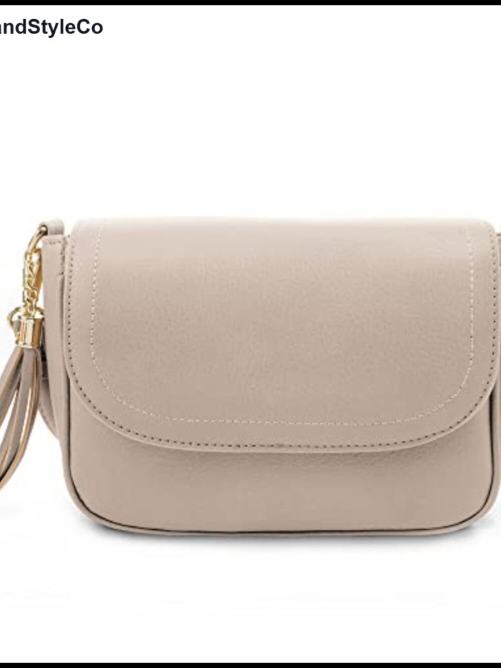 Trendy Flap Saddle Crossbody Bag with Tassel Faux Leather Shoulder Purse